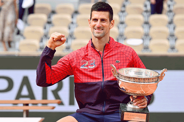 Novak Djokovic wins his 23rd Grand Slam title, defeating Casper Ruud in French  Open final