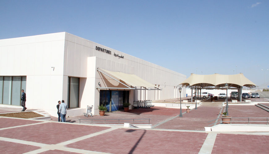  A view of the departures building at King Hussein International Airport in Aqaba, 330km south of Amman, this week (Photo by Osama Aqarbeh)