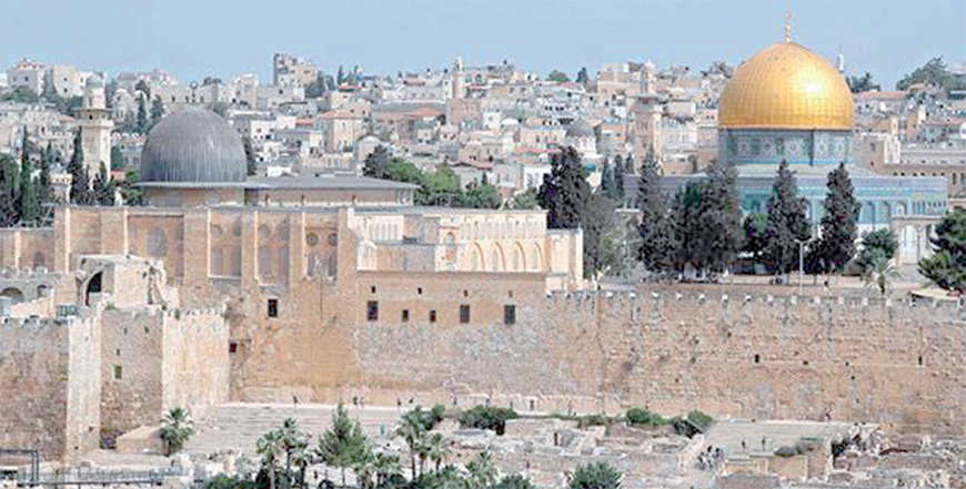 The Old City of Jerusalem with the Dome of the Rock (right) and Al Aqsa Mosque (left)  (AFP file photo)