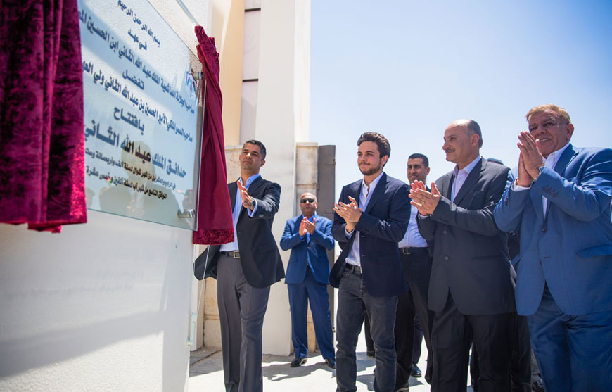 HRH Crown Prince Hussein inaugurates King Abdullah II Park in Irbid on Sunday (Photo courtesy of Royal Court)
