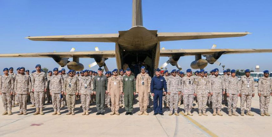 Saudi forces arrive in Egypt for Arab Shield 1 exercise on Wednesday (Photo courtesy of Saudi Press Agency)