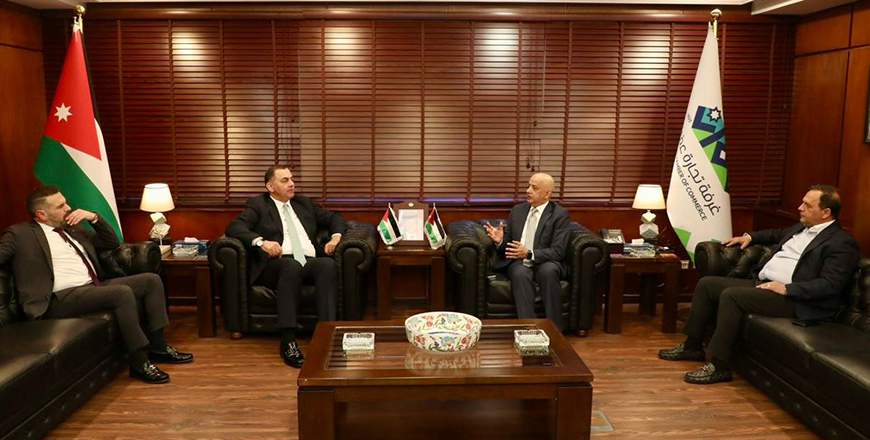 Chairman of Amman Chamber of Commerce Khalil Hajj Tawfiq says that the Kingdom's exports to the Palestinian market amounted to JD202 million last year, compared with about JD47 million in imports  (Petra photo)