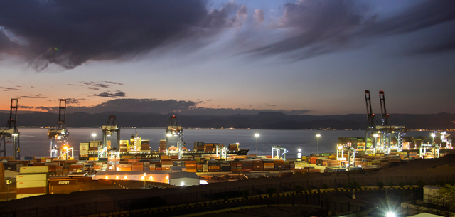 Amman Chamber of Industry's exports for January and February of this year amount to JD1.102 billion, compared with JD926 million during the same period in 2024 (Photo courtesy of Aqaba Container Terminal)