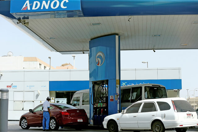 An ADNOC petrol station in Abu Dhabi, United Arab Emirates, on July 10, 2017 (Reuters file photo)