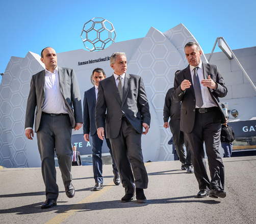 Prime Minister Jafar Hassan on Sunday inspects sports facilities and infrastructure at Al Hussein Youth City as part of efforts to upgrade them in line with Royal directives (Petra photo)