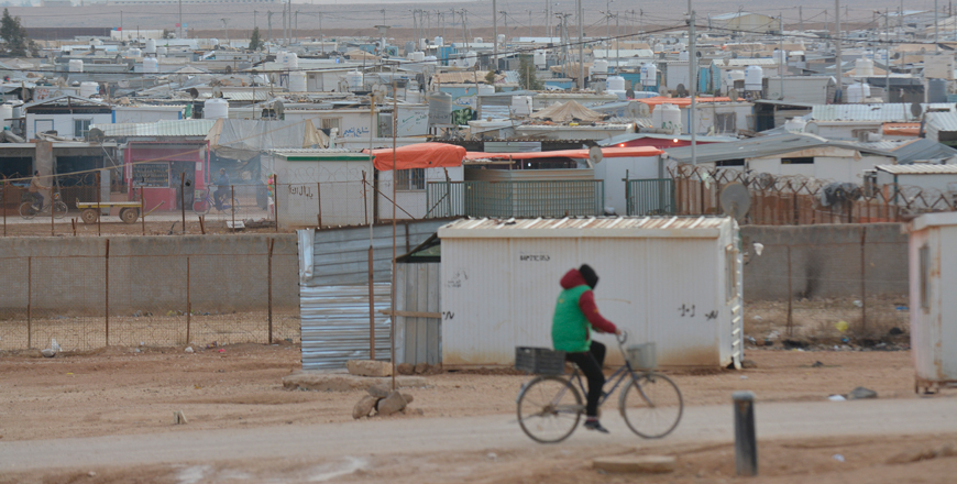  A view of the Zaatari camp for Syrian refugees, some 90km northeast of Amman (Photo by Amjad Ghsoun)