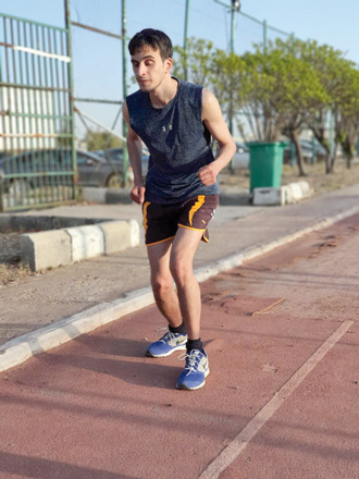 Despite the restrictions imposed by the pandemic, Hasan Tayem was successful in qualifying for the 2024 Paris Paralympics as a blind long-distance runner (Photo Courtesy of Hasan Tayem)