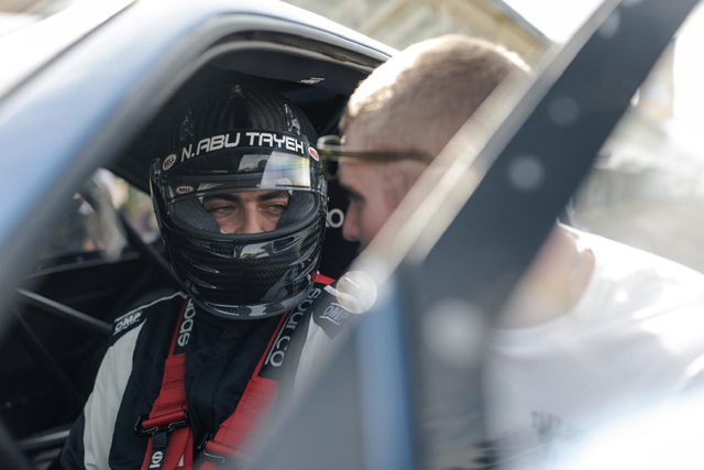 Nayef Abu Tayeh is gearing up for a race (Photo courtesy of Sebastian Kubatz)