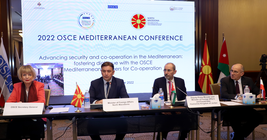 The 2022 Mediterranean Conference of the Organisation for Security and Cooperation in Europe kicked off on Monday  (Petra Photo)