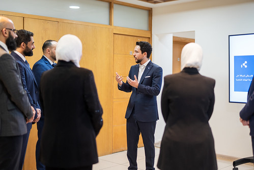 Representative of the Jordan Chamber of Commerce praises HRH Crown Prince efforts and continuous follow-up and support for the ICT sector, which will contribute in the national economy (Petra photo)  