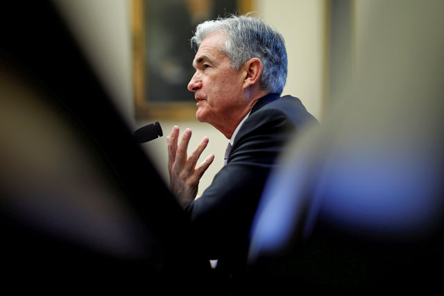 Federal Reserve Chairman Jerome Powell delivers the semi-annual Monetary Policy Report to the House Financial Services Committee hearing in Washington, US, February 27, 2018 (Reuters file photo)