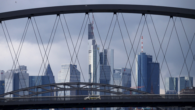 The Frankfurt skyline with the Commerzbank headquarters is photographed in Frankfurt, Germany  (Reuters file photo)