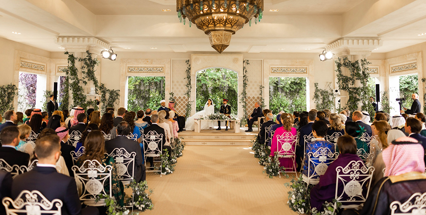 The Royal Hashemite Court congratulated Their Royal Highnesses Crown Prince Hussein and Princess Rajwa Al Hussein on their marriage, and wished them a lifetime of happiness (Photo courtesy of Royal Court)