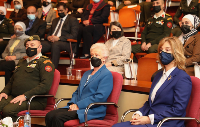 HRH Princess Muna attends a ceremony honouring nurses who worked during the spread of the pandemic on Saturday (Petra photo)