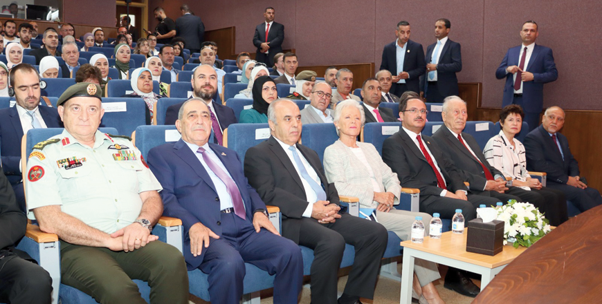 HRH Princess Muna attends the inauguration of the German Jordanian University’s College of Nursing in Amman on Tuesday (Petra photo)
