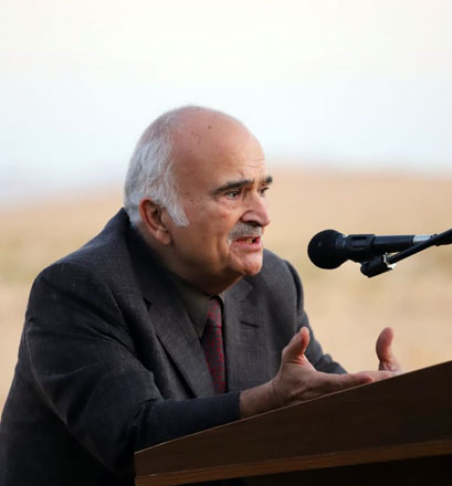 HRH Prince Hassan speaks during a meeting with bedouin communities from the Levant in Wadi Rum on Wednesday (Petra photo)