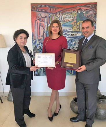 The Arab Women's Council has chosen HRH Princess Dina, president of Union for International Cancer Control, as 'Woman of the Year 2017' (Petra photo)