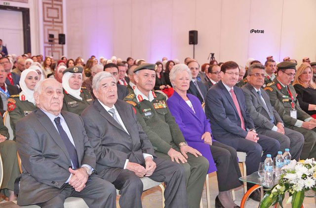 HRH Princess Muna attends the international conference on gynaecology organised by the Royal Medical Services on Thursday (Petra photo)