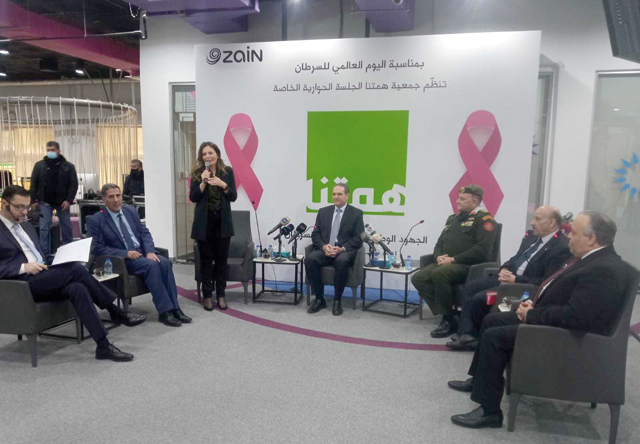 Speakers during a dialogue session coinciding with the World Cancer Day, which falls annually on February 4, organised by Himmetna, a charity advocating patients’ rights, on Saturday (Petra photo)