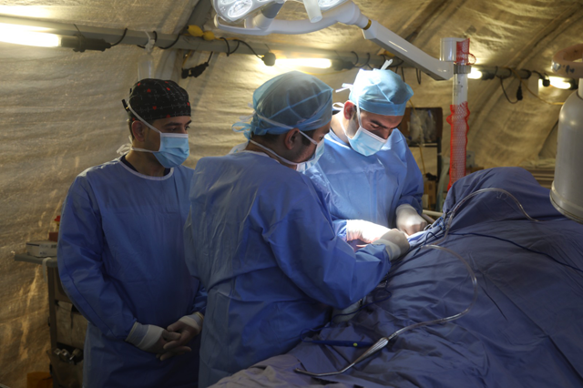 As part of Jordan's ongoing efforts to alleviate the severe humanitarian crisis caused by the Israeli war on Gaza, the Jordanian Field Hospital in South Gaza provides critical medical and therapeutic services to the people of Khan Yunis (Petra photo)