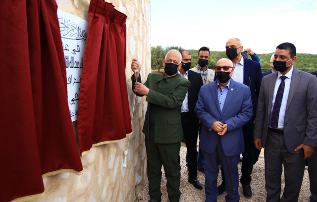 Royal Court Chief Yousef Issawi inaugurates Ishtafaina Park, a Royal initiative, in Ajloun on Saturday  (Petra photo)