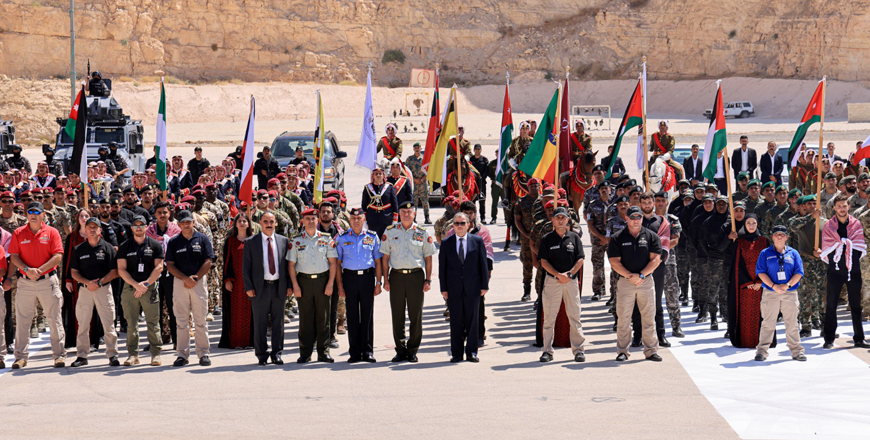 Chairman of the Joint Chiefs of Yousef Huneiti on Sunday attends the launch of the 13th annual international Warrior Competition at the King Abdullah II Special Operations Training Centre (Petra photo)