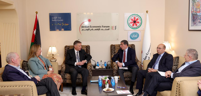 UK Ambassador to Jordan Philip Hall says that more than 80 per cent of the total British aid provided to Jordan goes to support the humanitarian sectors and protect refugees and host communities (Petra photo)