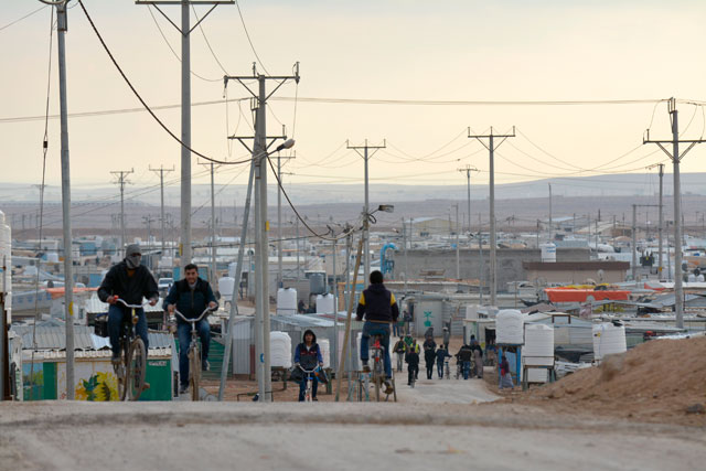 Scene from Zaatari refugee camp, some 80km northeast of Amman (Photo by Amjad Ghsoun)
