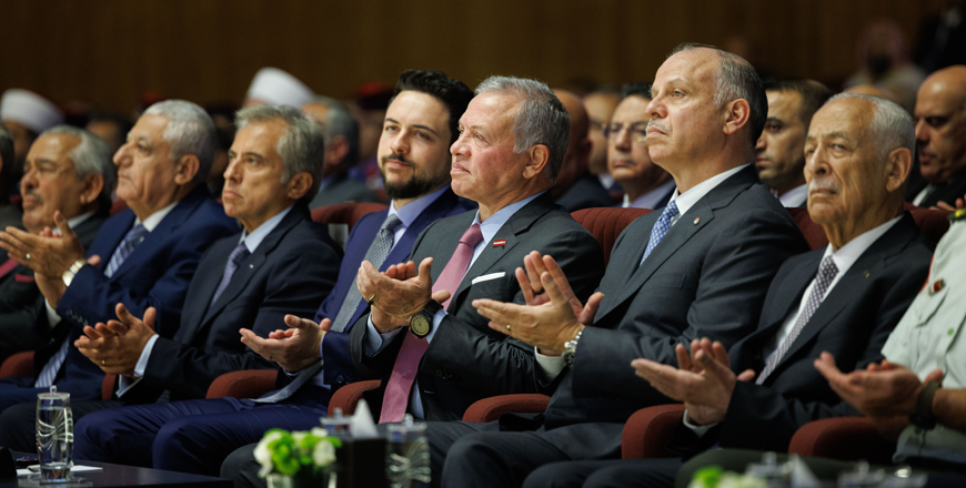 In the presence of His Majesty King Abdullah, the King Abdullah II Centre for Excellence (KACE) on Monday holds the ninth edition of the King Abdullah II Award for Excellence awards ceremony at the Cultural Palace (Photo courtesy of Royal Court)