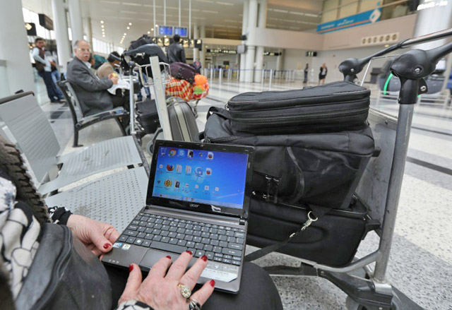 US and British bans on laptops on certain commercial flights are hot topics at the International Air Transport Association annual meeting which begins in Cancun on Monday (AFP file photo)