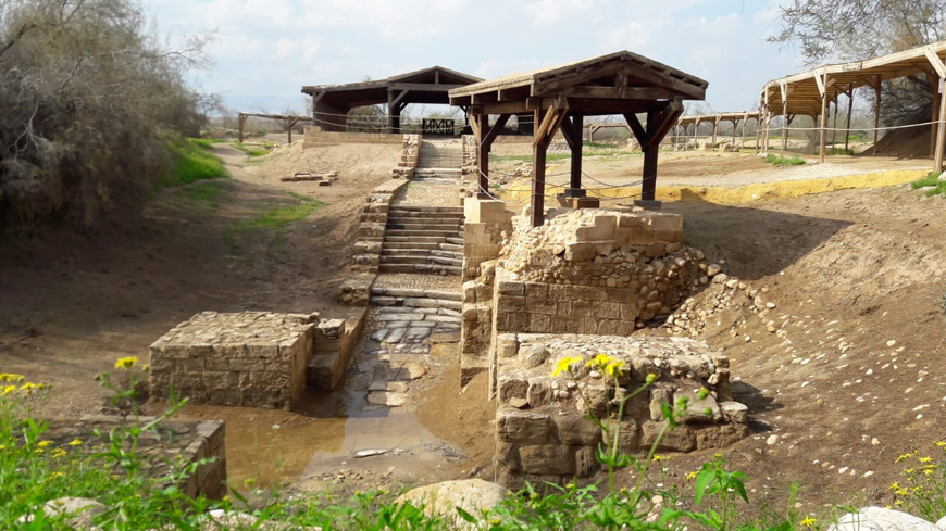 A view of the Baptism Site on the eastern side of the Jordan River, some 40km west of Amman (Photo courtesy of the Baptism Site Commission)
