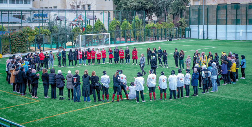 For the first time in Jordan, the Global Goal League programme brought together 102 women from various governorates across the Kingdom to learn how to use sports to drive social change (Photo courtesy of Rise for Good)