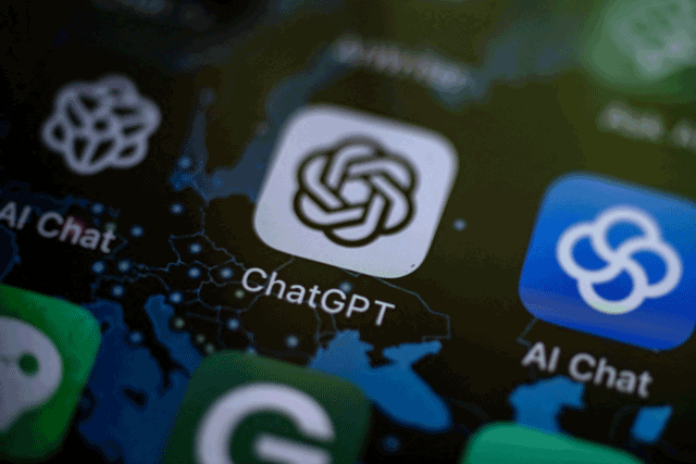 This illustration photo shows the AI (Artificial Intelligence) smartphone app ChatGPT surrounded by other AI Apps in Vaasa, on Thursday (AFP photo)