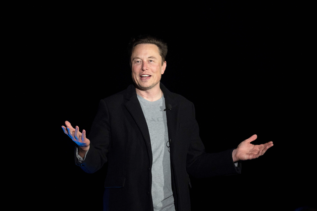 In this file photo taken on February 10, 2022, Elon Musk speaks during a press conference at SpaceX's Starbase facility near Boca Chica Village in South Texas (AFP photo)