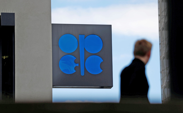 A person passes the logo of the Organisation of the Petroleum Exporting Countries in front of OPEC's headquarters in Vienna, Austria, on June 19  (Reuters file photo)
