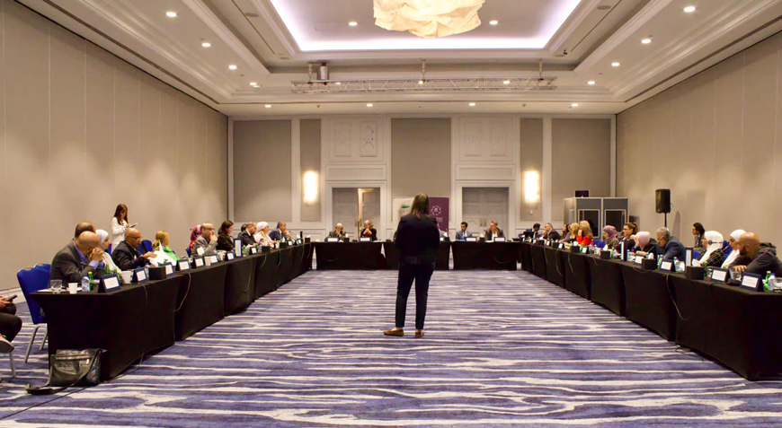 Under the patronage of HRH Prince Hassan, a high-level roundtable discussion between the West Asia-North Africa Institute, the Inter-Islamic Network in Water Resources Development and Management and the German Institute of Development and sustainability was held on Thursday  (Photo courtesy of WANA)