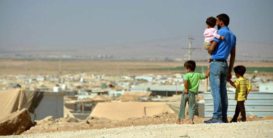Syrian refugees are seen at the Zaatari refugee camp in Mafraq Governorate, some 80km north of Amman (JT file photo)