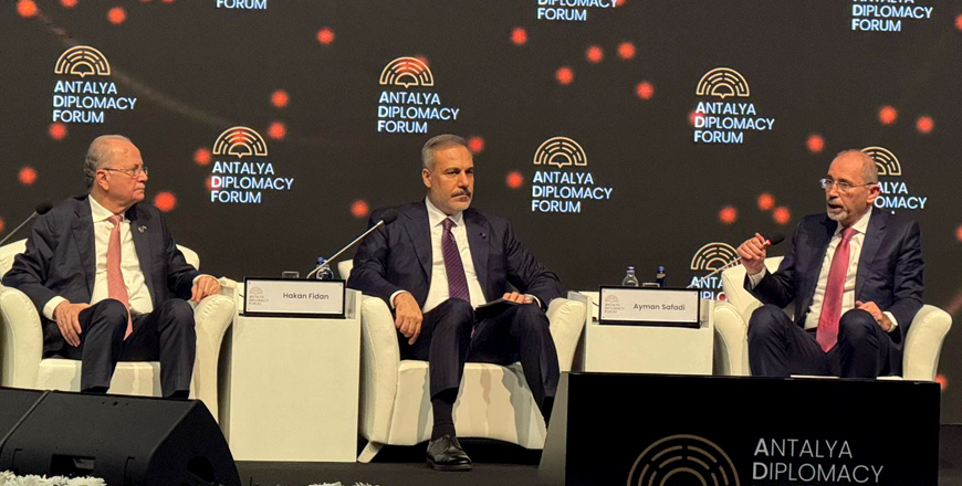 Deputy Prime Minister and Foreign Minister Ayman Safadi on Friday participates in a high-level meeting of the Arab-Islamic Ministerial Committee in Antalya, as part of intensified diplomatic efforts to end the war on Gaza and revive prospects for a two-state solution (Petra photo)