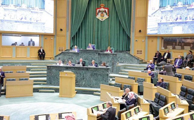 Senators are seen during an Upper House session on Tuesday (Petra photo)