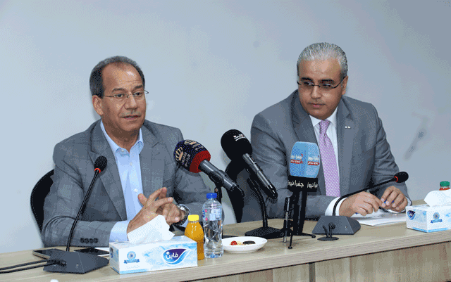 Minister of Government Communications Faisal Shboul speaks during a seminar organised by the Masarat Centre for Development and Empowerment on Saturday (Petra photo)