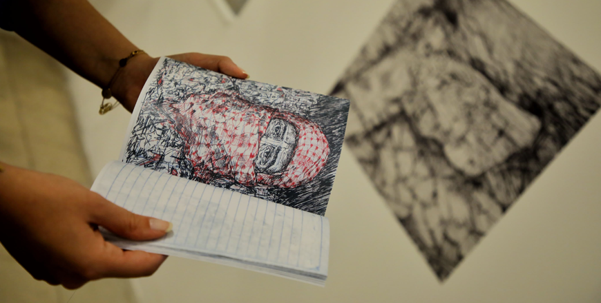 The works on display are a powerful reminder of the role art plays in times of war – not as a luxury, but as a necessity (Photos by Ahmed Khlifat)