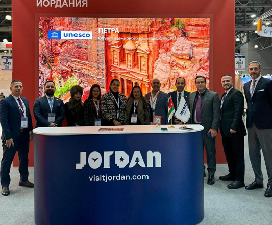 The Jordan Tourism Board on Sunday concludes its participation in the Moscow International Travel and Tourism Exhibition, held from March 18 to 20 (Petra photo)