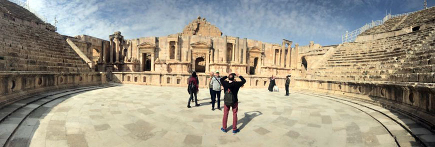 A view of the South Theatre in Jerash (Photo by Victoria Irene)