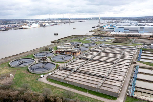 The Thames Water Long Reach sewage treatment facility in East London, United Kingdom (AFP file photo)