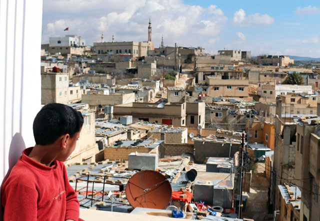   A view of Jerash camp, which hosts more than 29,000 registered Palestine refugees. Four UNRWA schools run on double shifts and one school runs on a single shift in the camp, according to UNRWA (Photo courtesy of UNRWA)