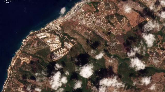 UNIFIL says its headquarters in Naqura (top left) and other positions have come under repeated fire  (AFP photo)  