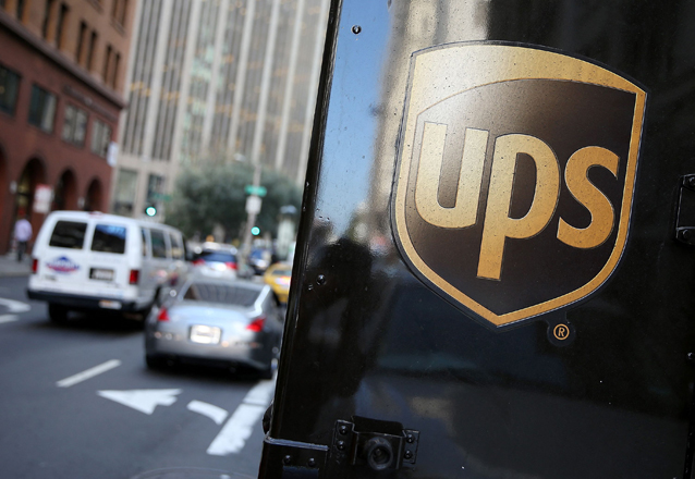 In this file photo a United Parcel Service logo is displayed on a delivery truck on October 24, 2014 in San Francisco, California  (AFP photo)