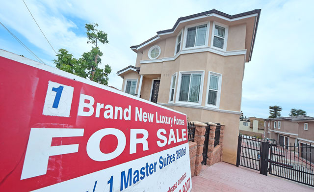 This photo taken on April 25 shows a property for sale in Monterey Park, California (AFP file photo)