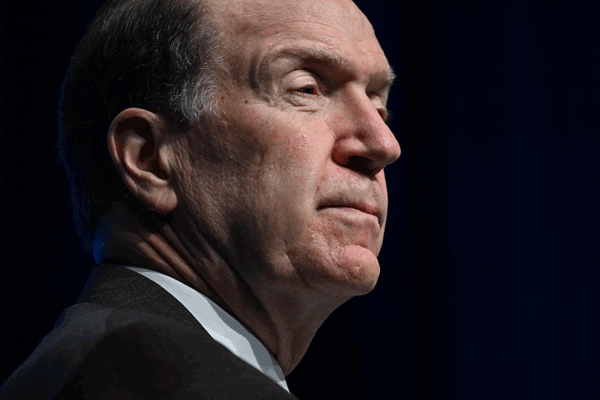 In this file photo taken on October 11, 2022, World Bank President David Malpass speaks during the World Bank/IMF annual meeting at the World Bank headquarters in Washington, DC (AFP photo)