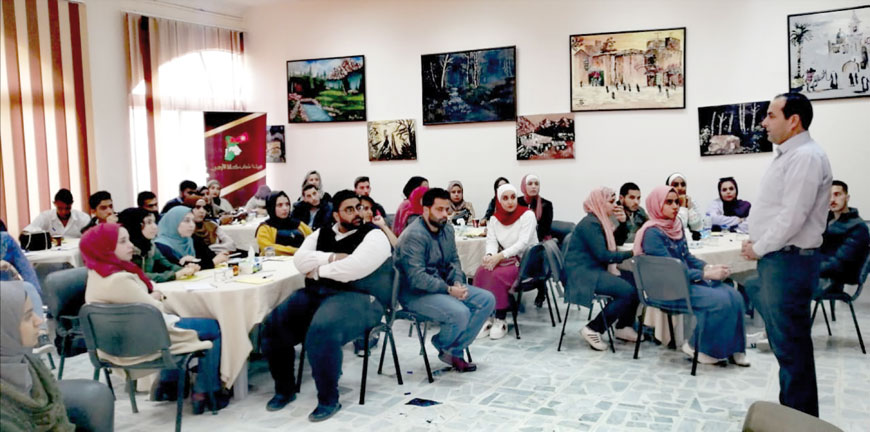   Around 50 participants gathered for an open conversation session from Saturday to Monday organised by the All Jordan Youth Commission (Photo courtesy of AJYC)